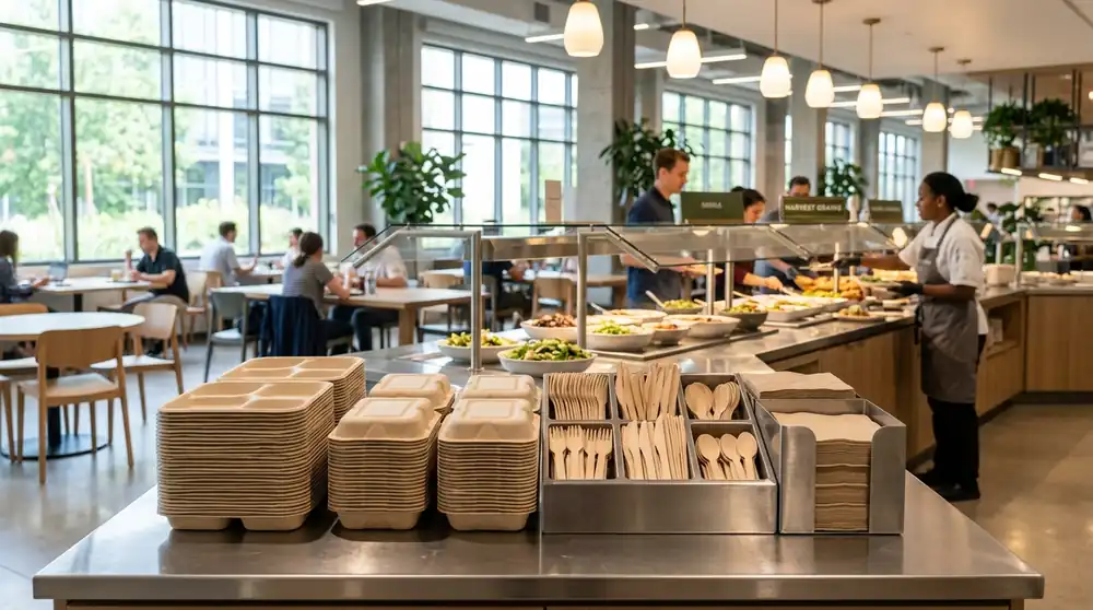 Corporate Cafeterias: Managing Unit Costs with Indian Eco-Tableware Imports