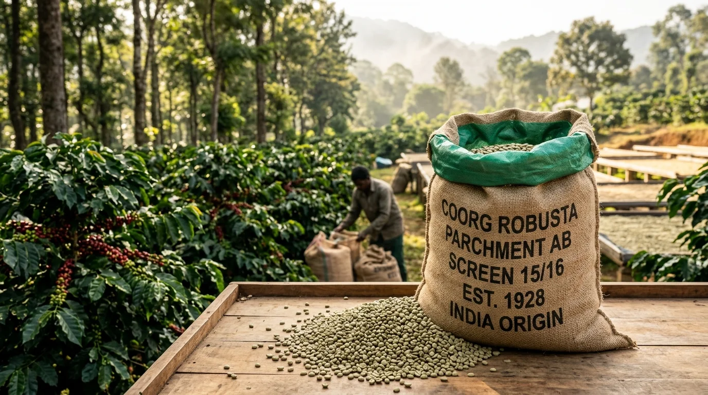 Coorg Robusta Parchment AB: Sourcing Washed Indian Robusta