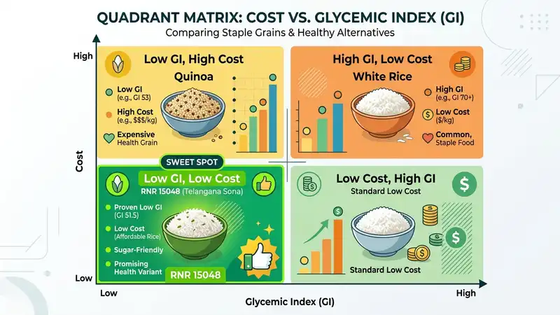 Quinoa vs Low-GI Rice Cost Comparison Chart