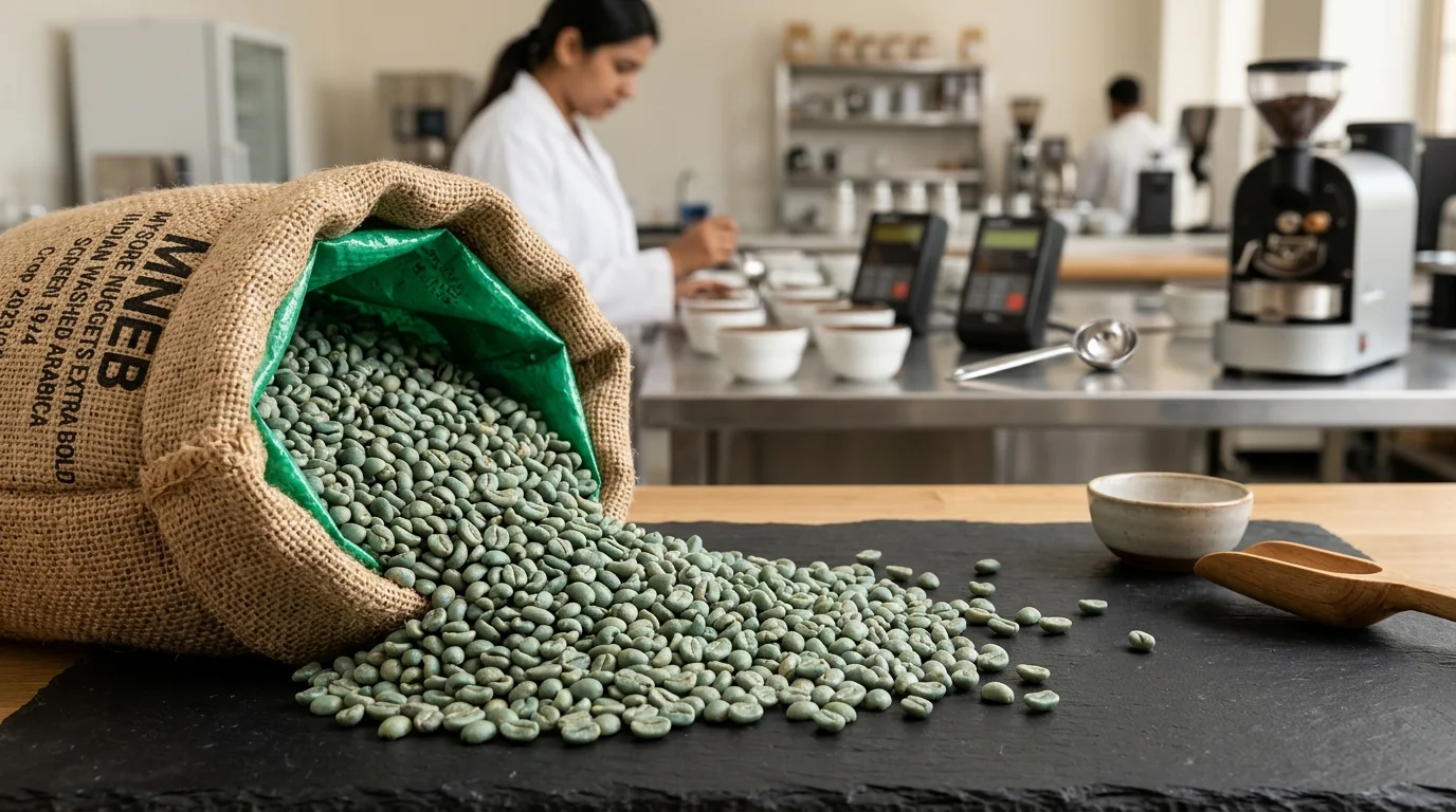 Mysore Nuggets Extra Bold Supplier: Sourcing Screen 19+ Specialty Coffee India