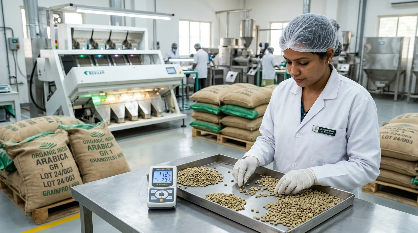 Rainforest Alliance Certified Indian Coffee Wholesale: Sourcing Western Ghats Organic Optical Sorting and Quality Control