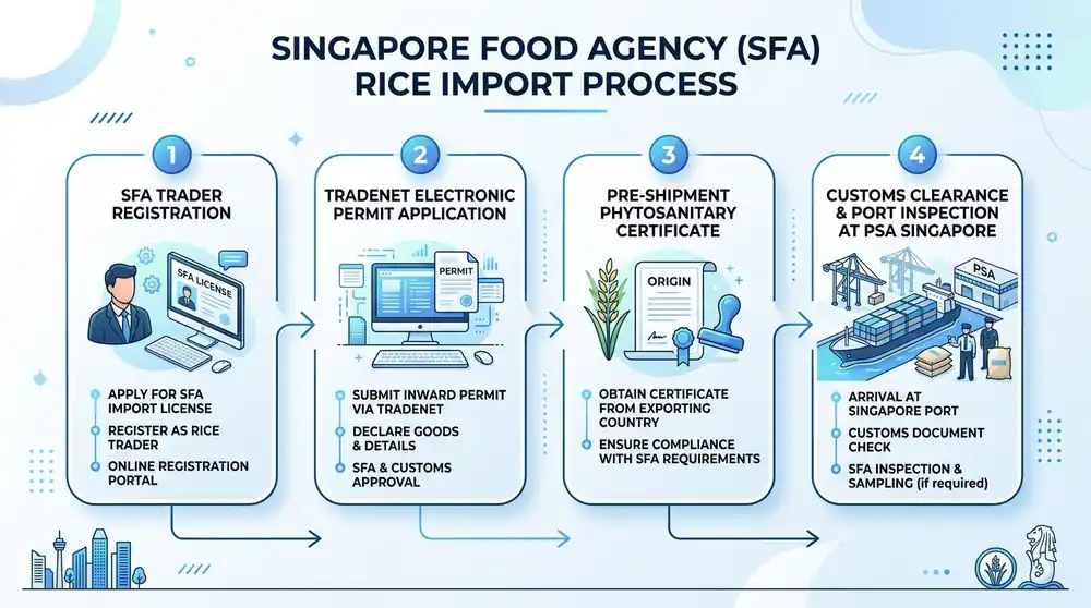 SFA Rice Import Permit TradeNet Workflow
