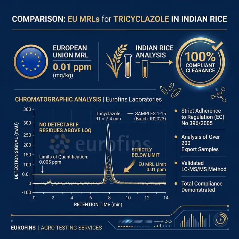 EU MRL Tricyclazole Comparison Data